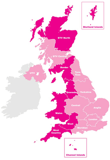 Regions map